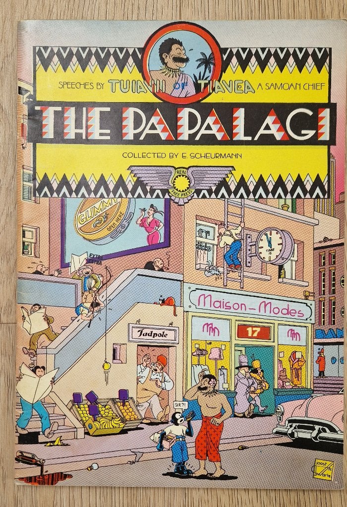 Joost Swarte the Papalagi 1e druk 1976 zeldzaam Engelstalig, Eén stripboek, Ophalen of Verzenden, Gelezen