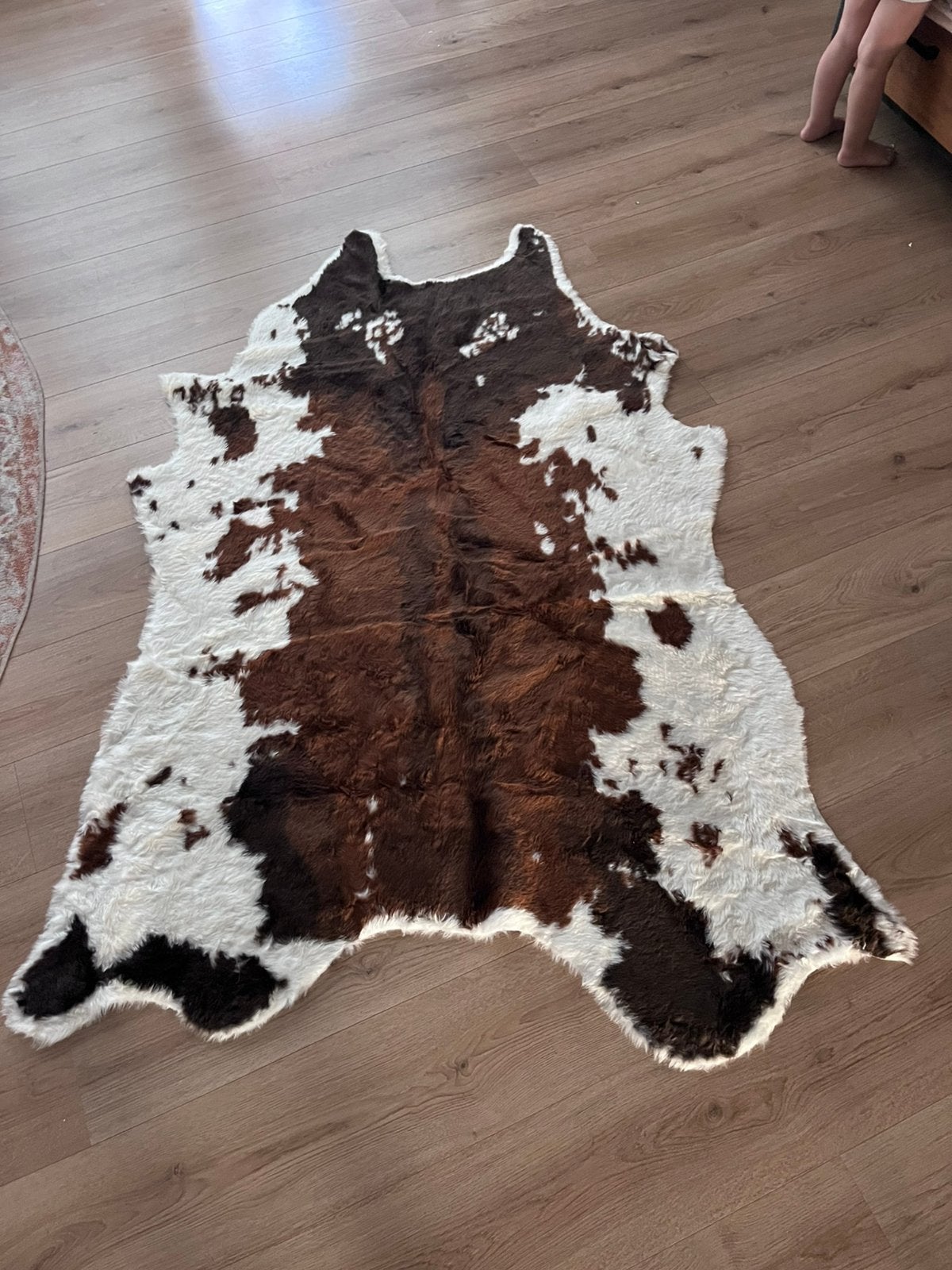 Koeien kleed 130x170cm, 100 tot 150 cm, Ophalen of Verzenden, Zo goed als nieuw, 150 tot 200 cm