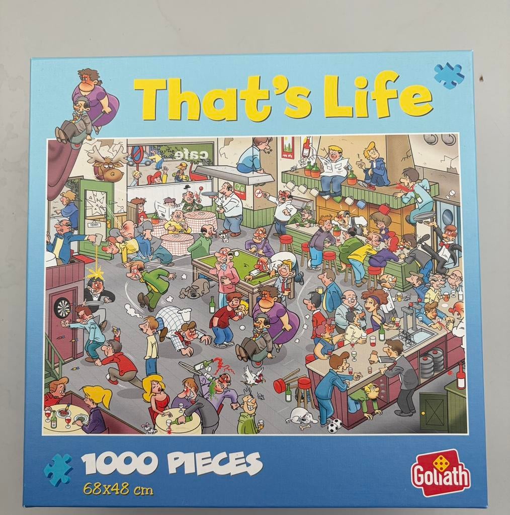 Puzzel 1000 stukjes That’s Life, Hobby en Vrije tijd, Ophalen of Verzenden, 500 t/m 1500 stukjes, Zo goed als nieuw, Legpuzzel