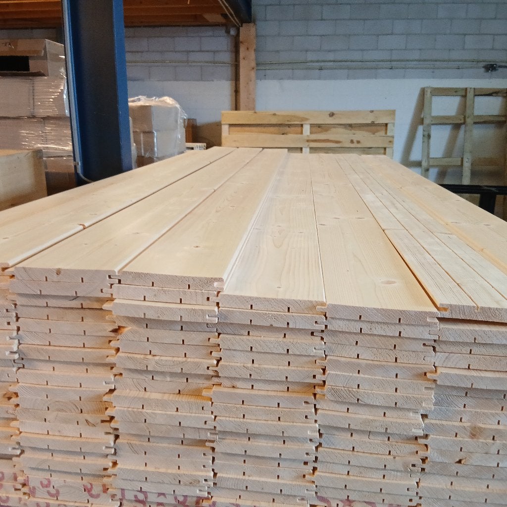 Vuren vellingdeel mes/groef 1,8x14,5x240 cm, planken, plank, Ophalen, Minder dan 25 mm, Nieuw, 200 tot 250 cm