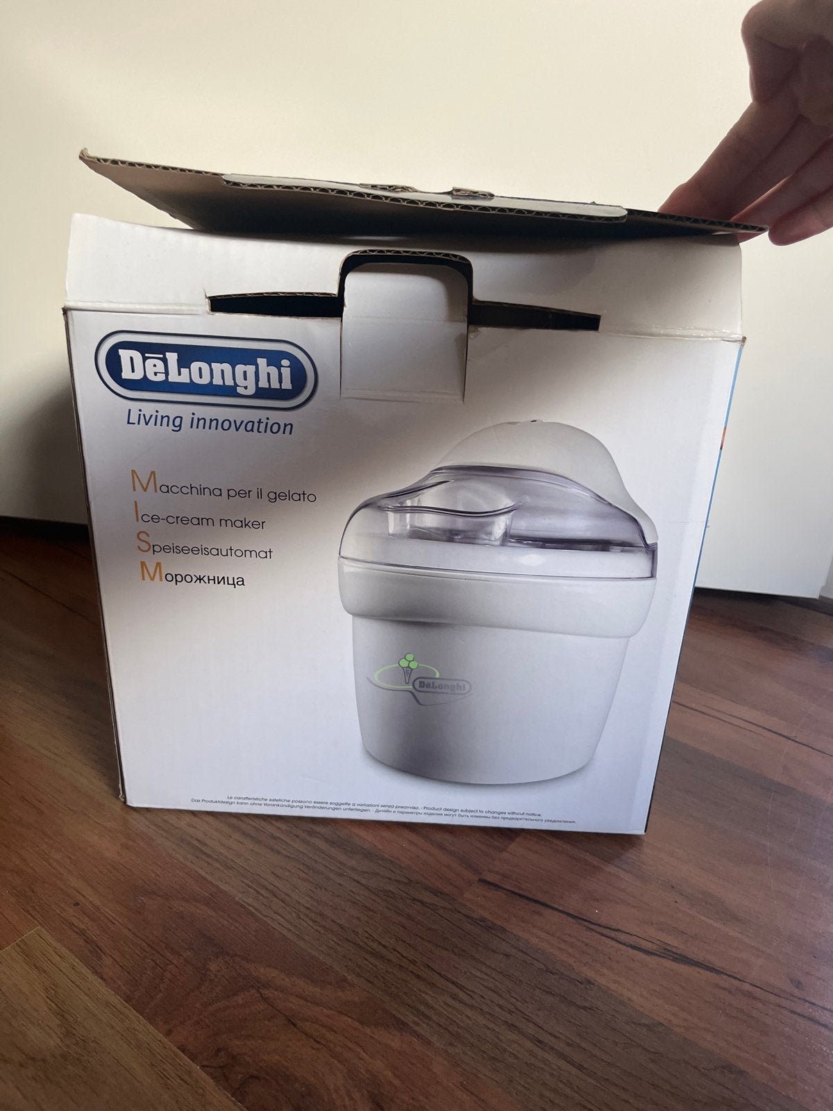 De'Longhi ICK5000 IJsmachine - Nieuw in doos, Ophalen of Verzenden, Nieuw, Zelfvriezend