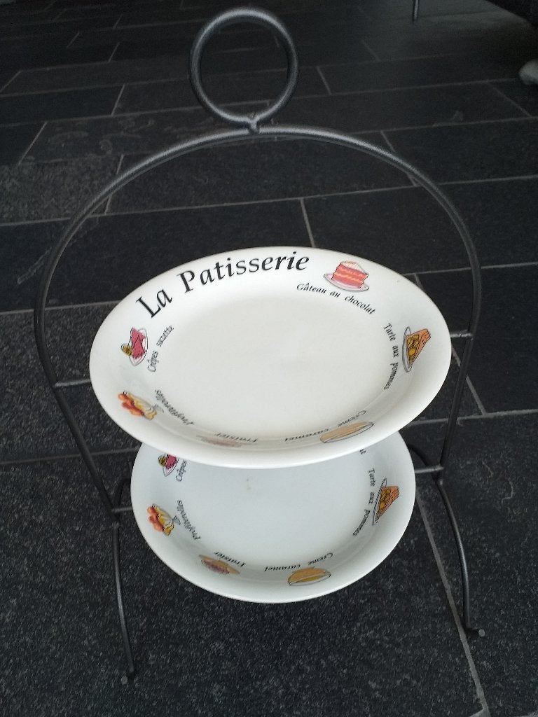 Etagere, Huis en Inrichting, Keuken | Servies, Ophalen of Verzenden, Zo goed als nieuw, Bord(en), Overige stijlen