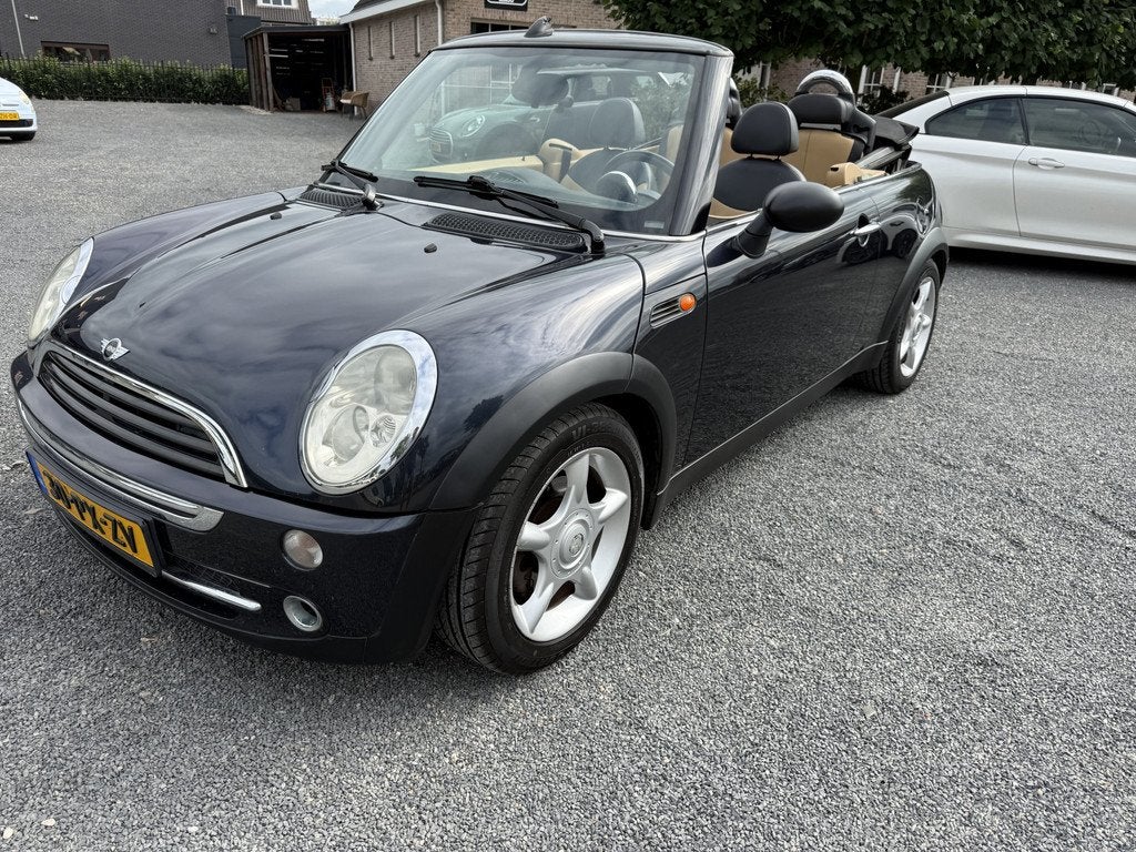 MINI Cabrio 1.6 Cooper Chili. leer,16" Nette auto !Apk nieuw, Auto's, Mini, Voorwielaandrijving, Gebruikt, 4 cilinders, Cabriolet