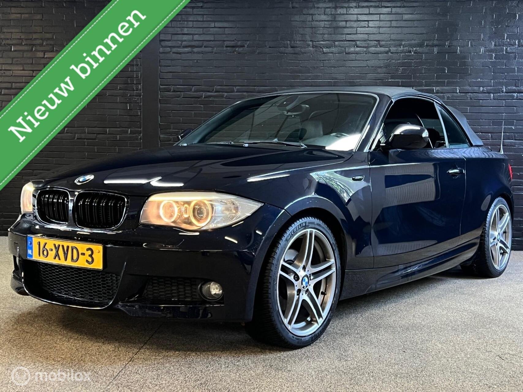 BMW 1-serie Cabrio 118i High Executive M PAKKET LEDER CRUISE, Auto's, Euro 5, Achterwielaandrijving, Cabriolet, 4 stoelen