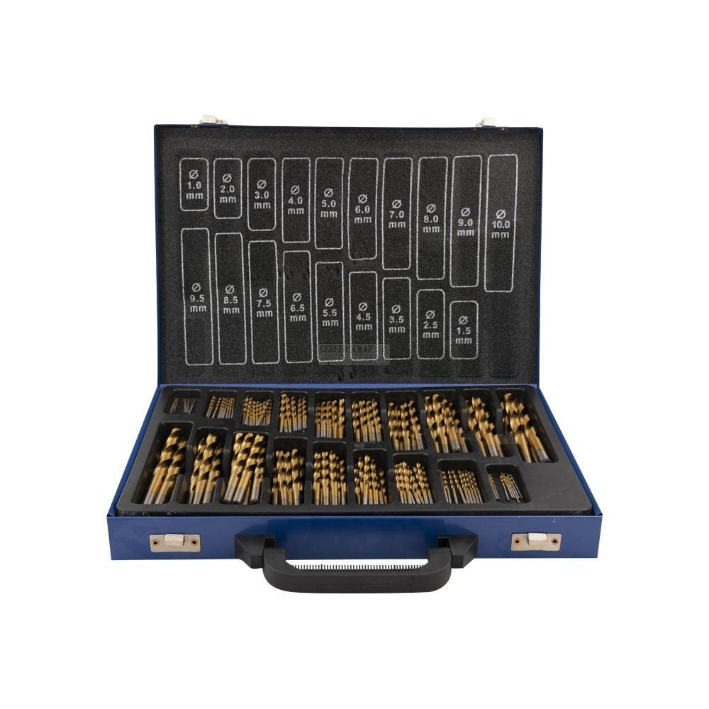 170-delige HSS borenset / borenkoffer titanium coated, Auto diversen, Autogereedschap, Nieuw, Ophalen of Verzenden