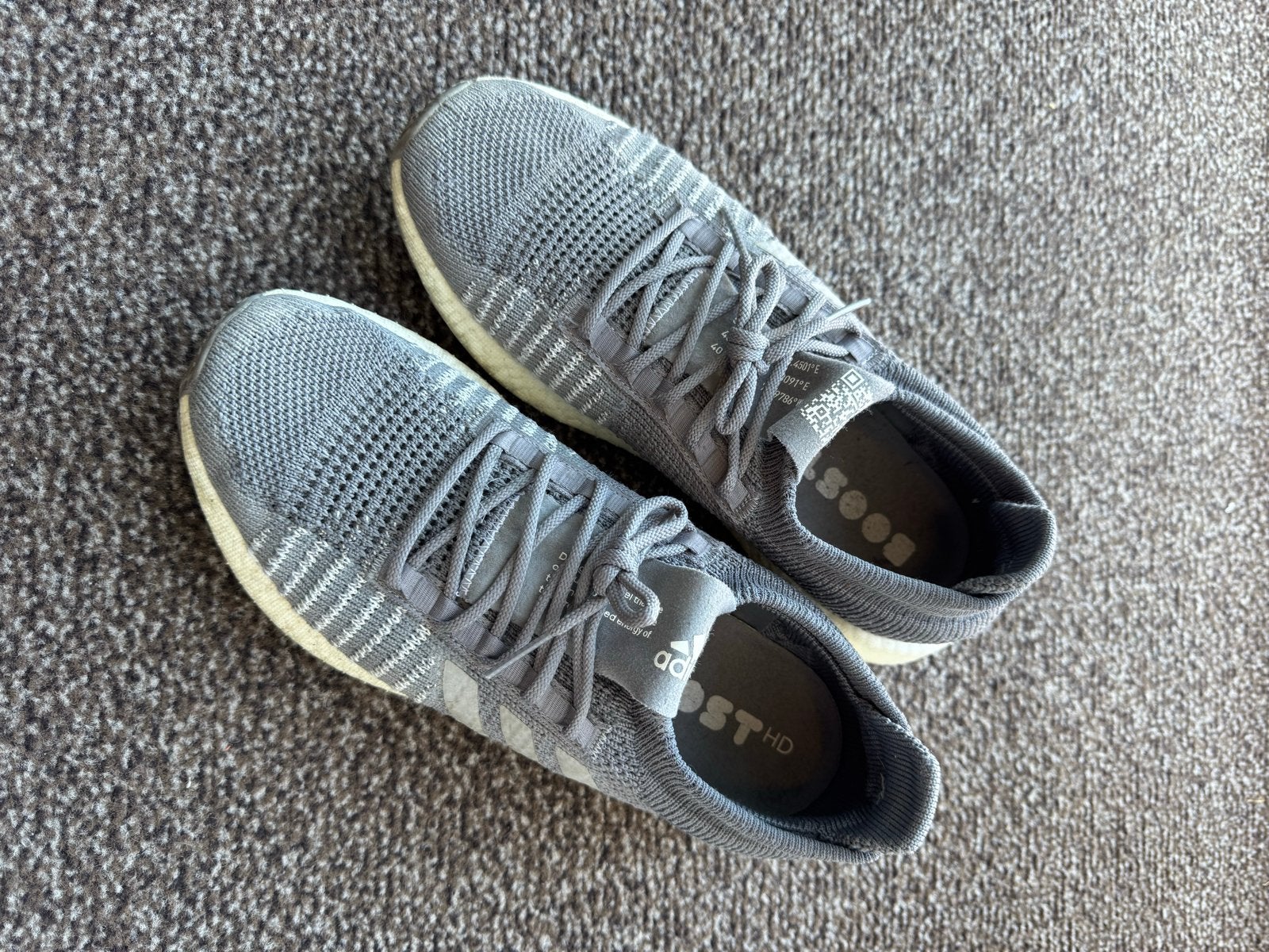 Adidas Pureboost HD Sportschoenen Maat 44 2/3 Grijs, Kleding | Heren, Schoenen, Ophalen, Gedragen, Overige kleuren, Sneakers of Gympen