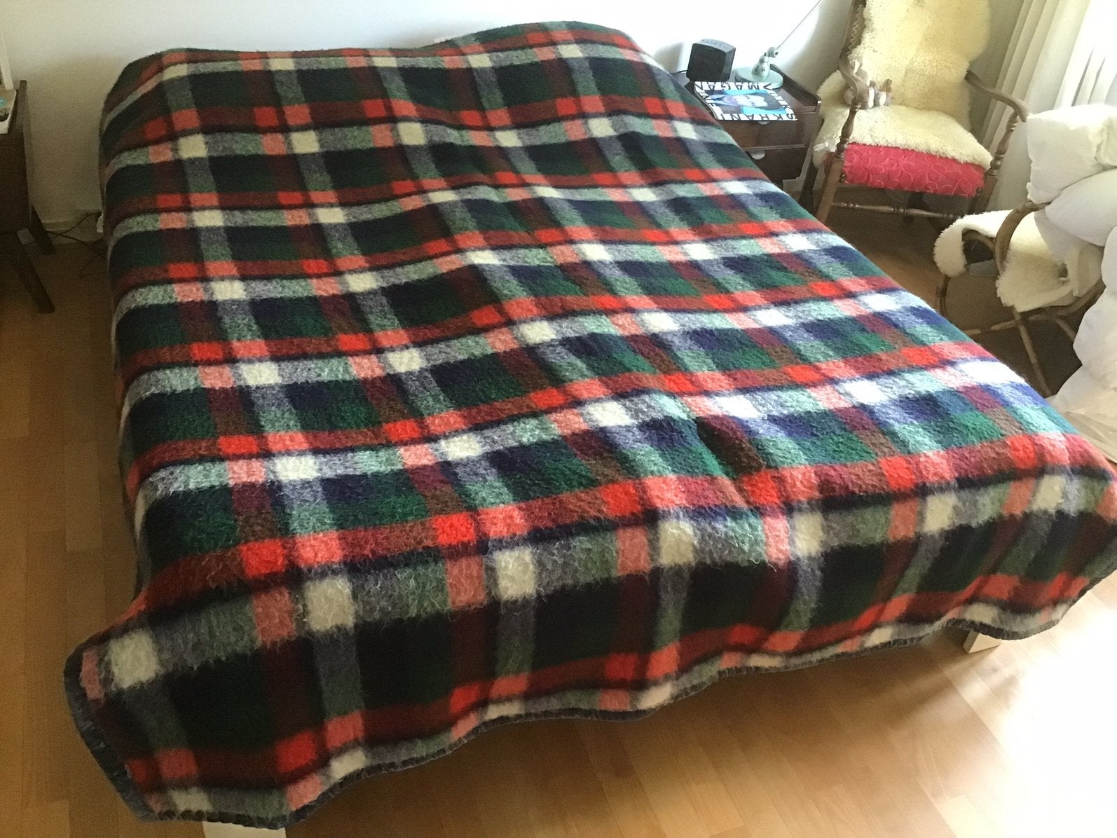 Wollen 2 persoons AABe deken 100 % scheerwol 234.5 x 1.95 cm, Ophalen of Verzenden, Zo goed als nieuw