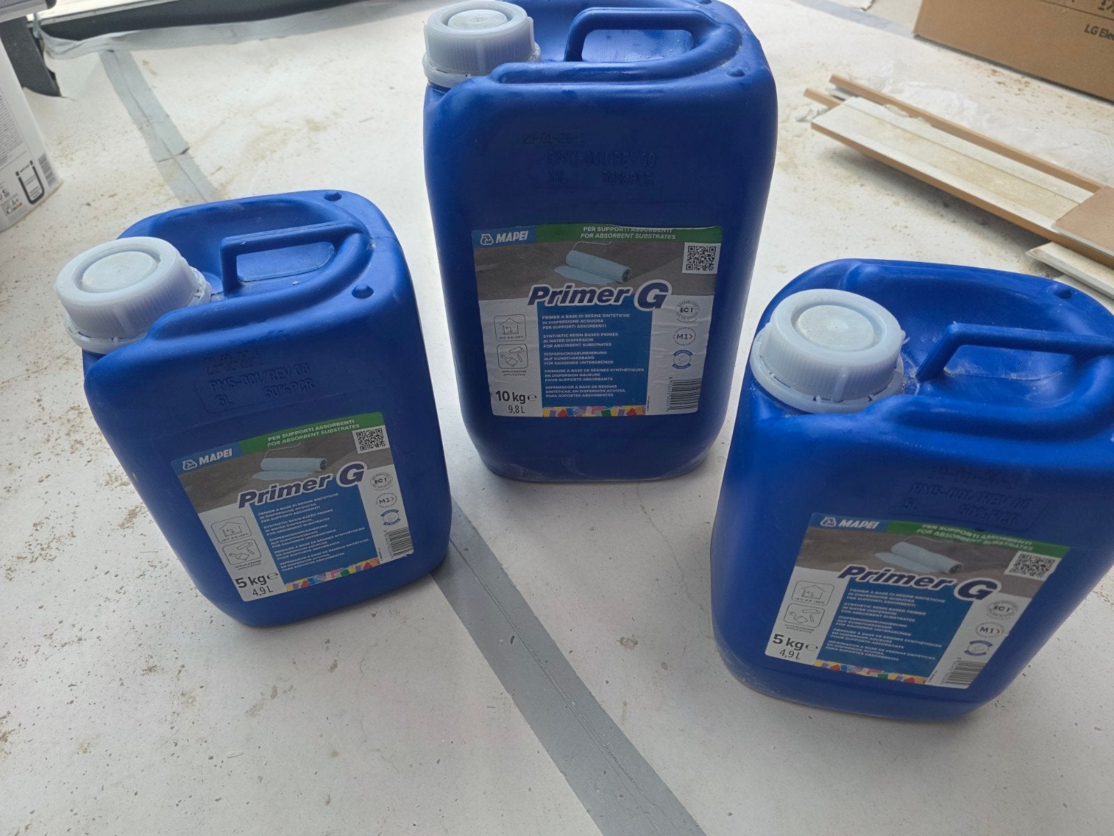 Nieuwe Mapei Primer G 5 + 10 kg voorstrijk Egaline tegellijm, Ophalen of Verzenden