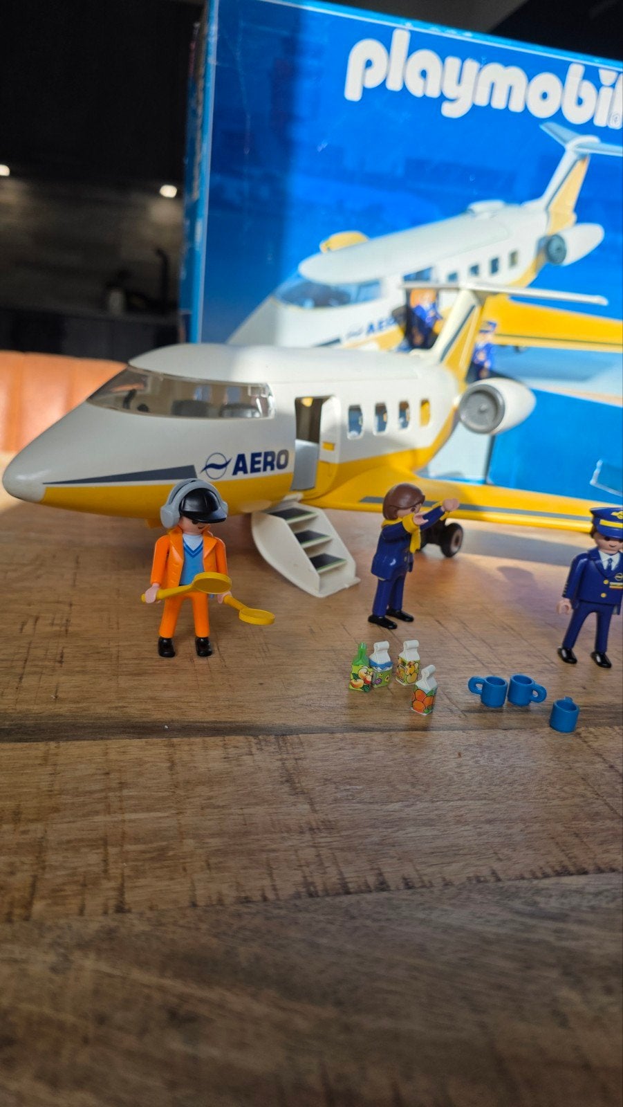 playmobil vliegtuig vintage, Ophalen, Gebruikt, Complete set