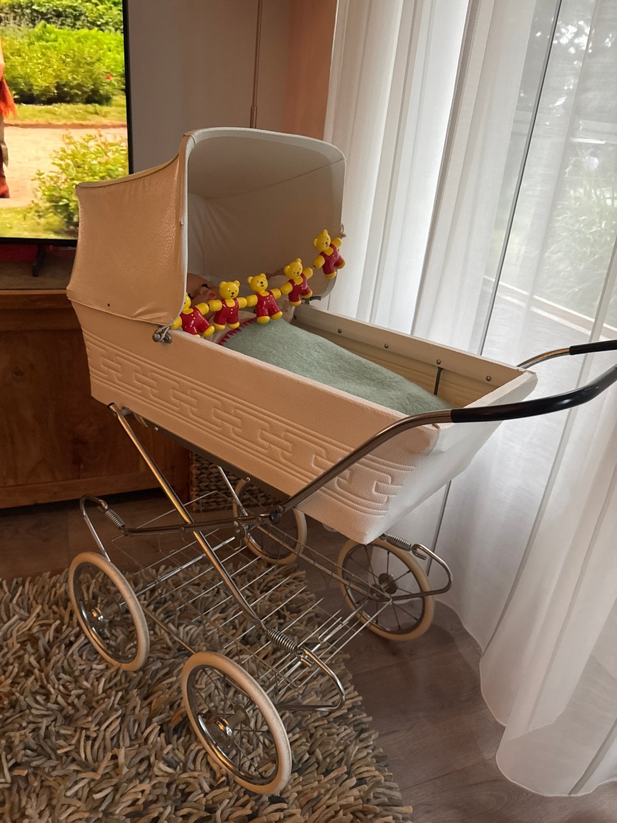 Prachtige vintage poppenwagen - Zo goed als nieuw, Ophalen, Gebruikt