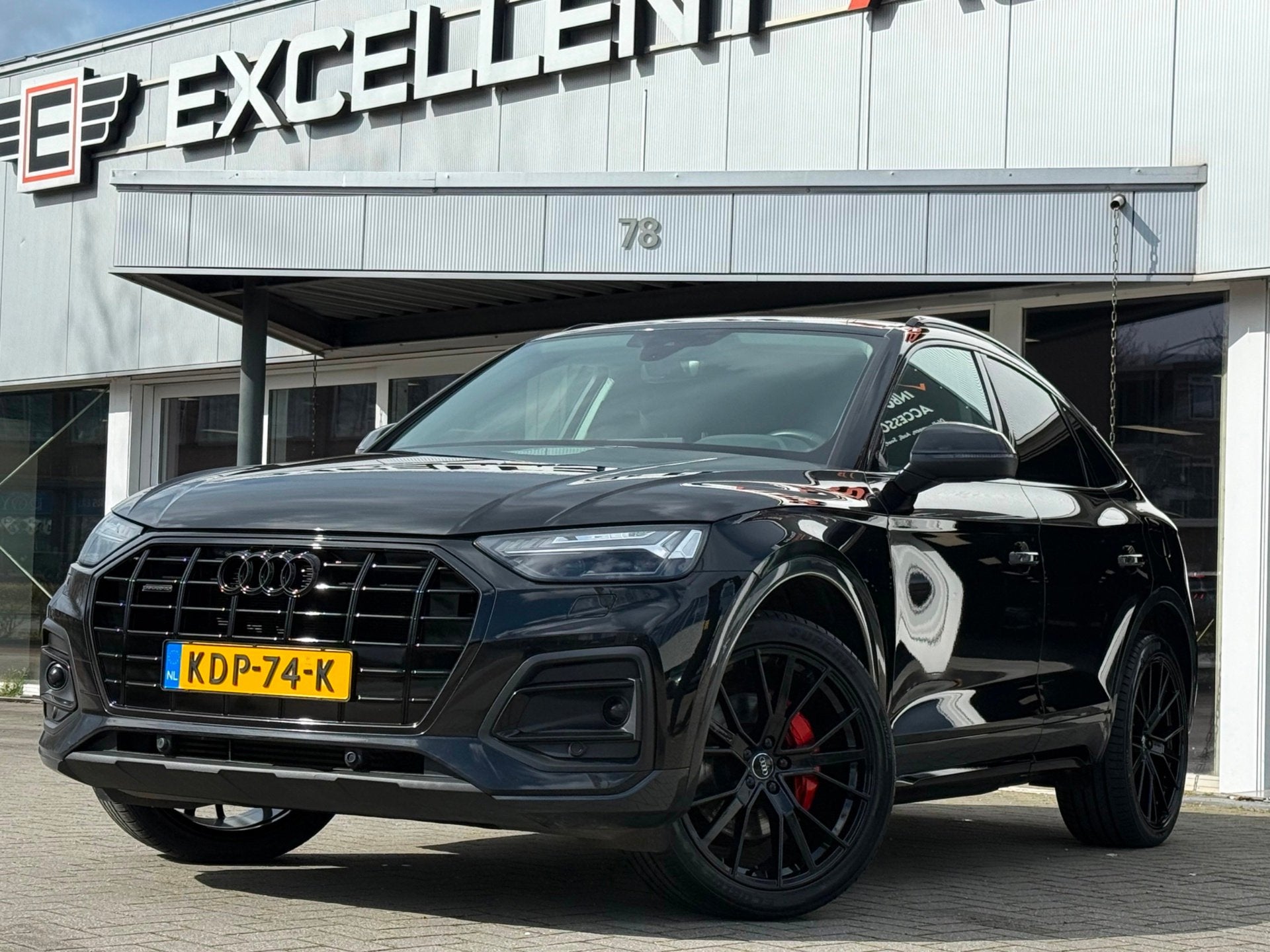 Audi Q5 Sportback 50 TFSI e Advanced Black Edition, Automaat, Dealer onderhouden, Gebruikt, Zwart