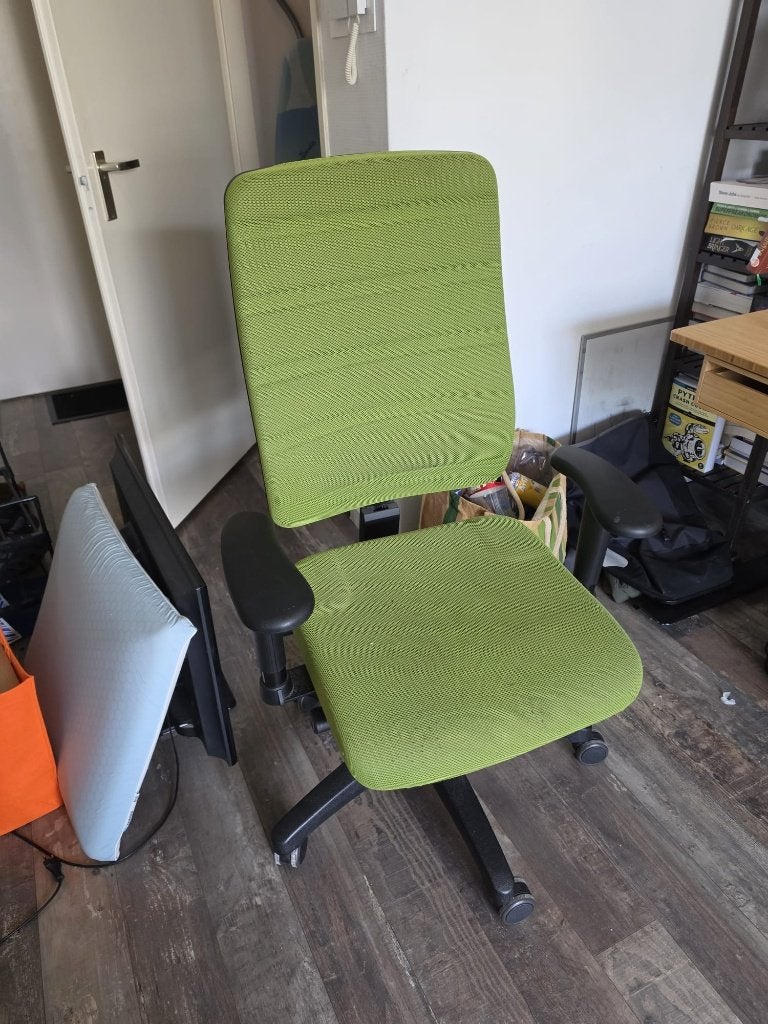 Groene Bureaustoel, Ophalen, Zo goed als nieuw, Bureaustoel, Groen