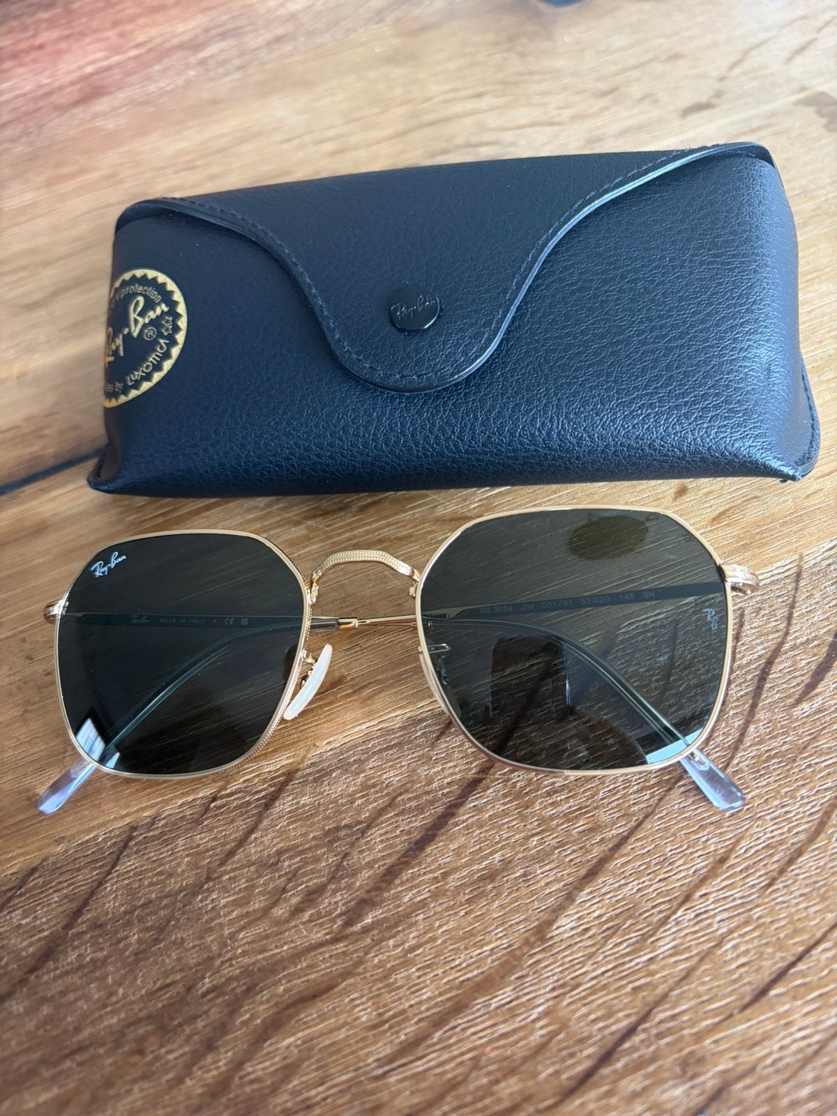 RayBan zonnebril Rb3694 goud montuur, Zonnebril, Overige kleuren, Nieuw, Ophalen of Verzenden