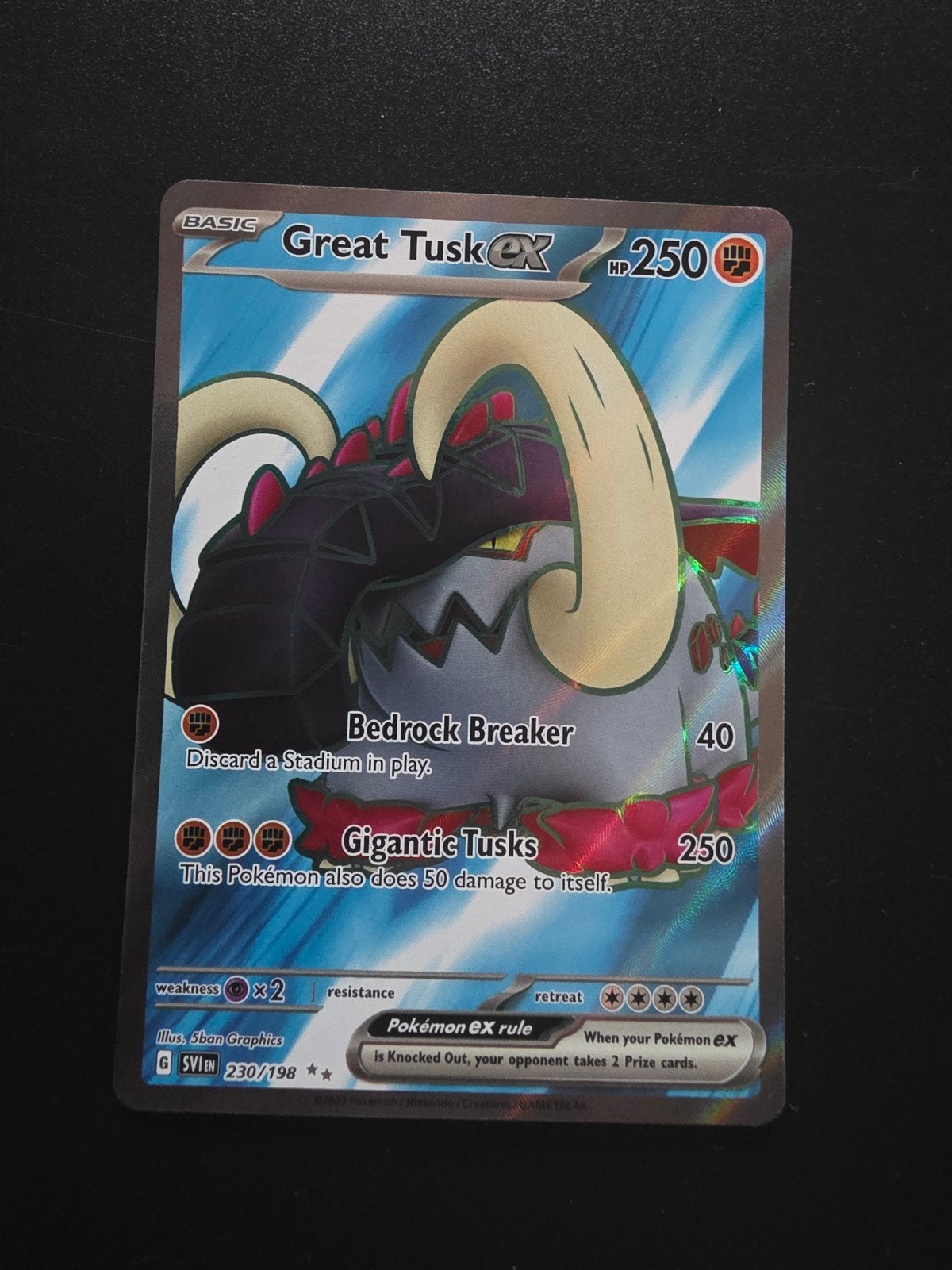 Great Tusk EX full art SVi, Ophalen of Verzenden