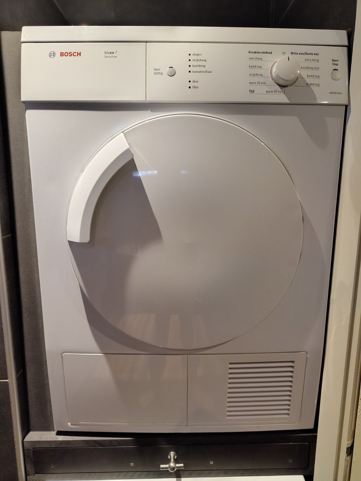 Wasdroger Bosch sensitive maxx 7 wit, Ophalen of Verzenden