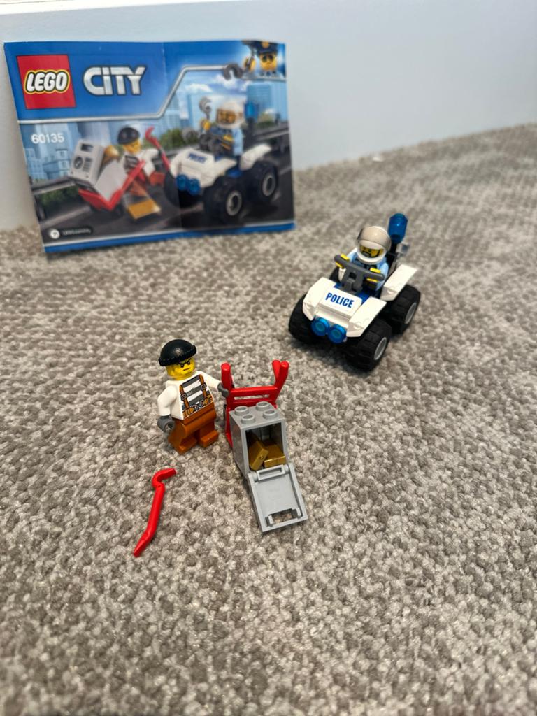 Lego City Politiequad 60135 - Compleet en intact!, City, Lego, Ophalen of Verzenden, Zo goed als nieuw