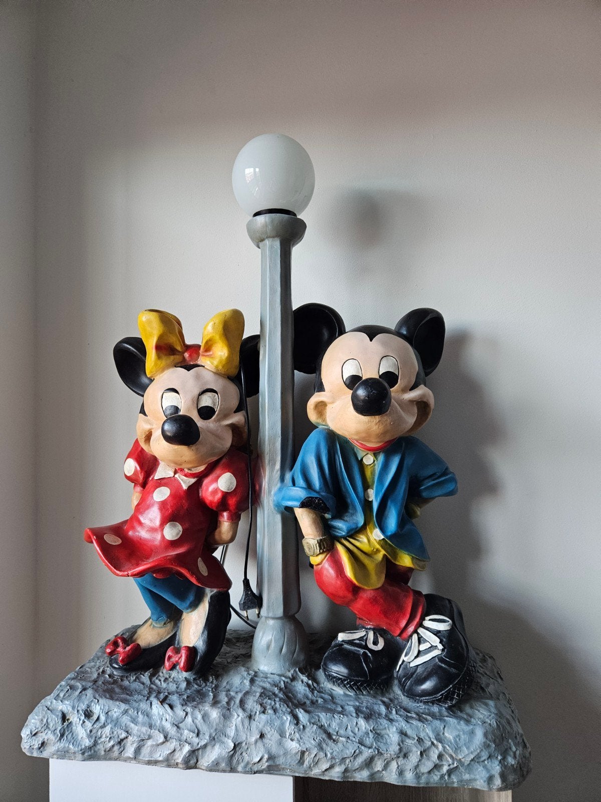 Mickey en Minnie Mouse lamp - Disney decoratie, Ophalen, Mickey Mouse, Gebruikt