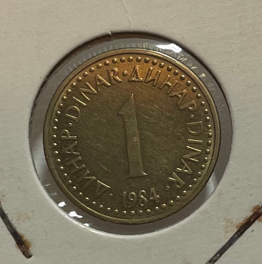 1 dinar Joegoslavië 1984, Ophalen of Verzenden, Joegoslavië