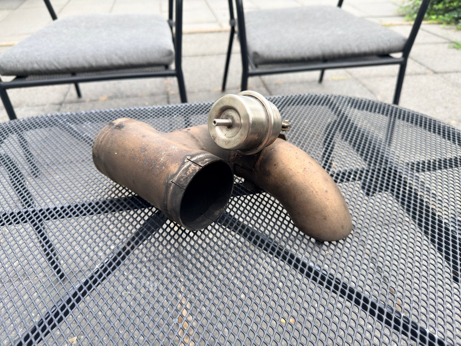 Jm tuning uitlaat cutout vacuüm klep RVS 3 inch, Ophalen of Verzenden, Gebruikt, Universele onderdelen
