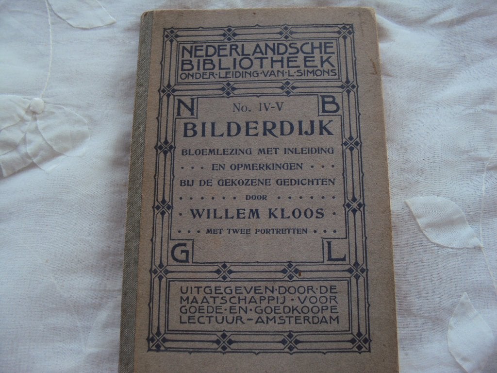 Bilderdijk bloemlezing met inleiding en opmerkingen bij de, Ophalen of Verzenden, Gelezen, Willem Bilderdijk