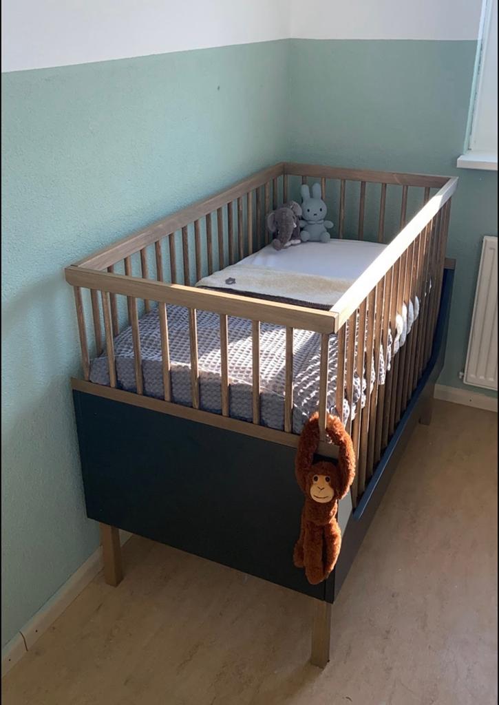 Kidsmill Sepp Meegroei ledikant/peuterbed + Aerosleep matras, Kinderen en Baby's, Kinderkamer | Bedden, Gebruikt, 140 tot 160 cm