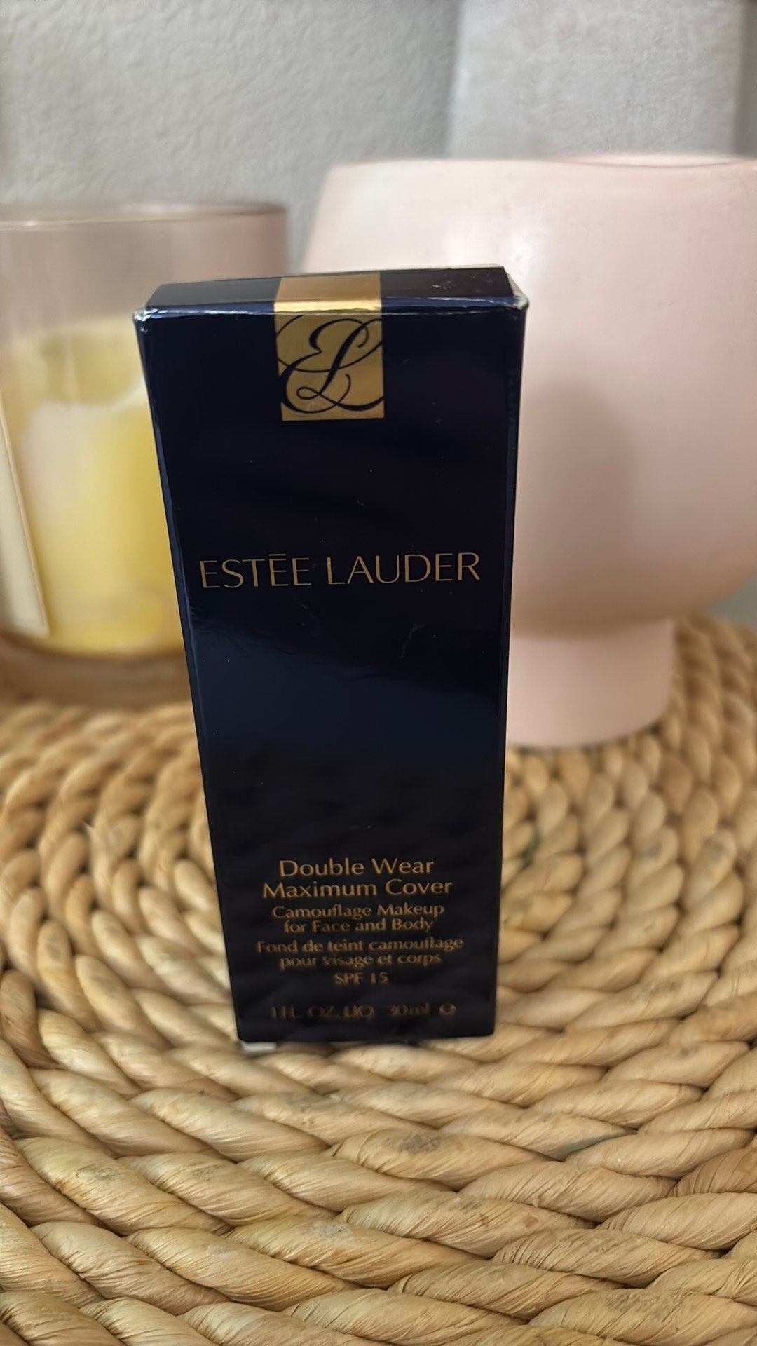 Estee Lauder Double Wear maximum cover 05 foundation, Ophalen of Verzenden, Zo goed als nieuw, Gehele gezicht, Camouflage