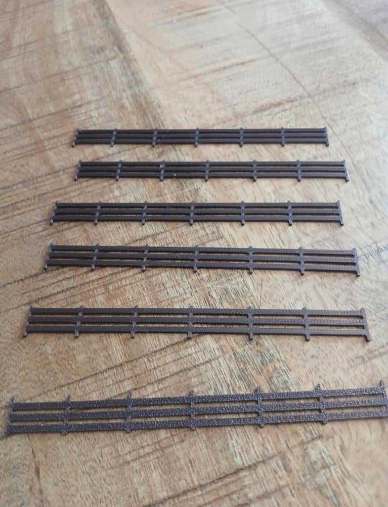Hekwerk met planken h0, Hobby en Vrije tijd, Modeltreinen | H0, Verzenden