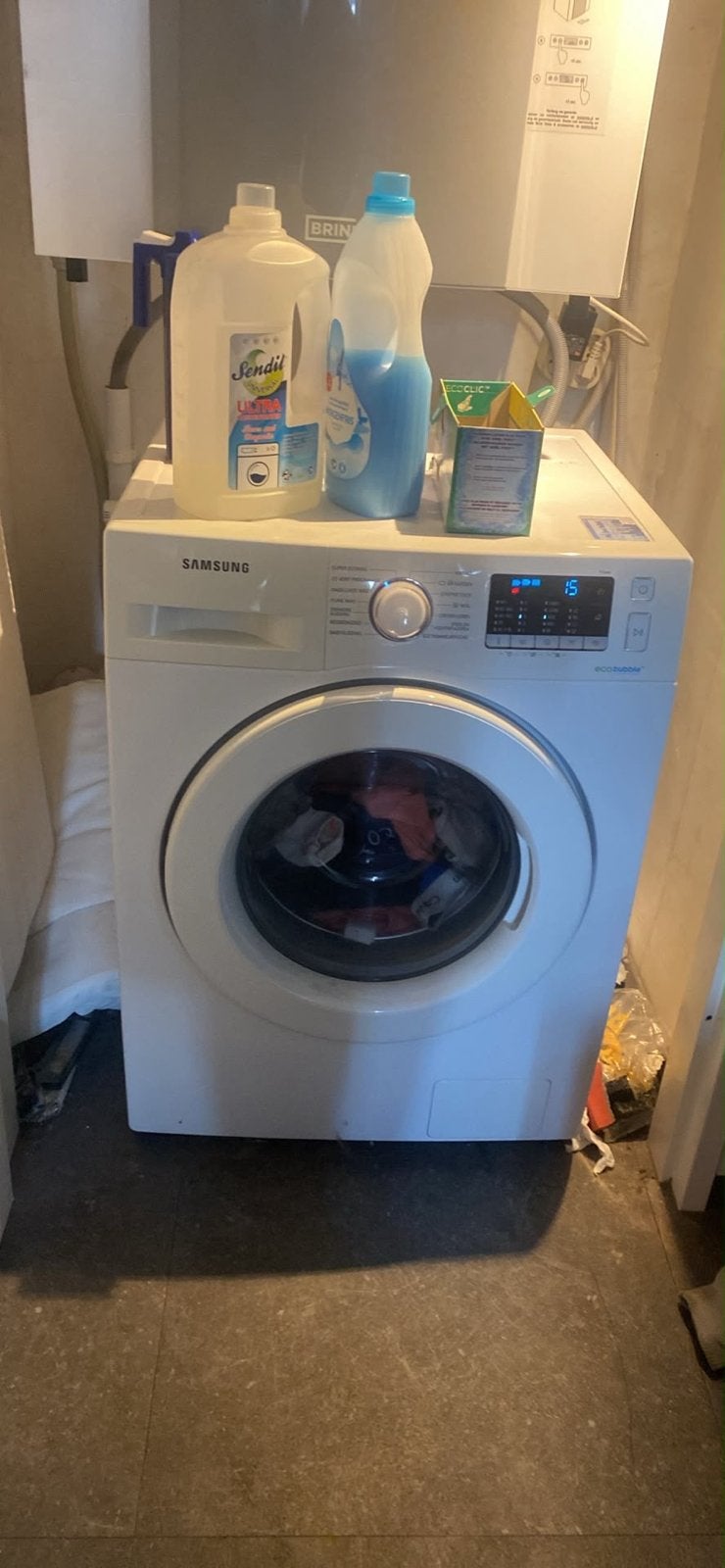 Samsung EcoBubble Wasmachine - 7kg, 1400 toeren, Gebruikt, Ophalen of Verzenden, Voorlader, Kort programma