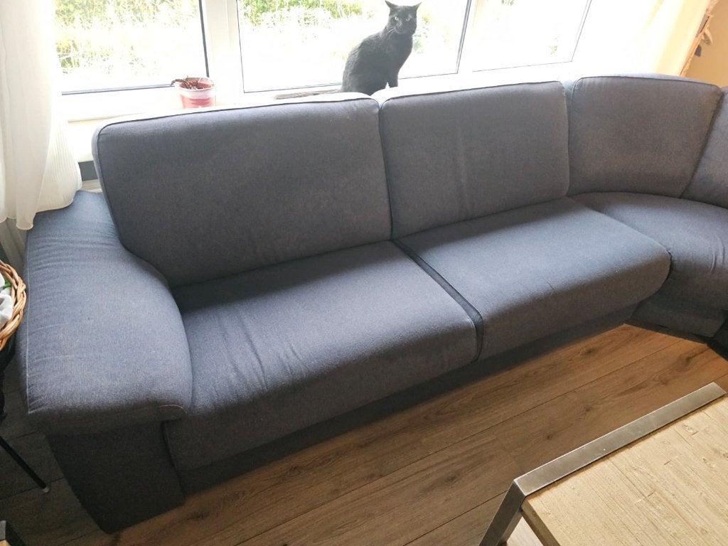 Comfortabele stoffen hoekbank (ideaal met huisdieren), Huis en Inrichting, Ophalen, Gebruikt, Hoekbank, 300 cm of meer