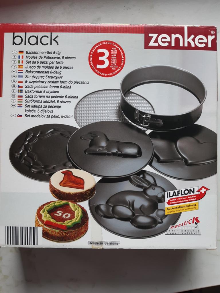 Zenker Bakvormen Set 6-delig - Nieuw in doos, Ophalen of Verzenden, Nieuw, Taarten, Bakvorm