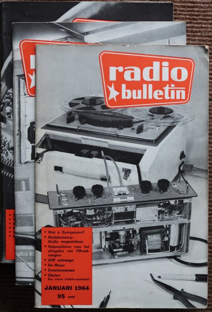Jaargangen Radio Bulletin 1968 t/m 1974, losse nrs uit 1957, Boeken, Techniek, Gelezen, Elektrotechniek, Ophalen of Verzenden