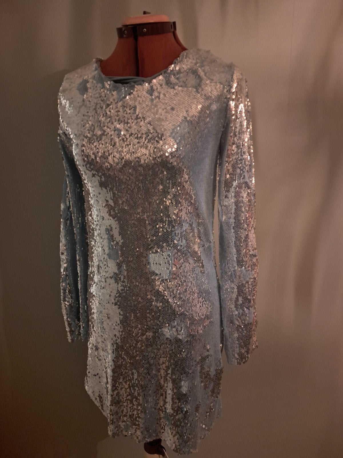 Stijlvolle faux fur jas met capuchon, Maat 38/40 (M), Ophalen of Verzenden, Knielengte, Grijs