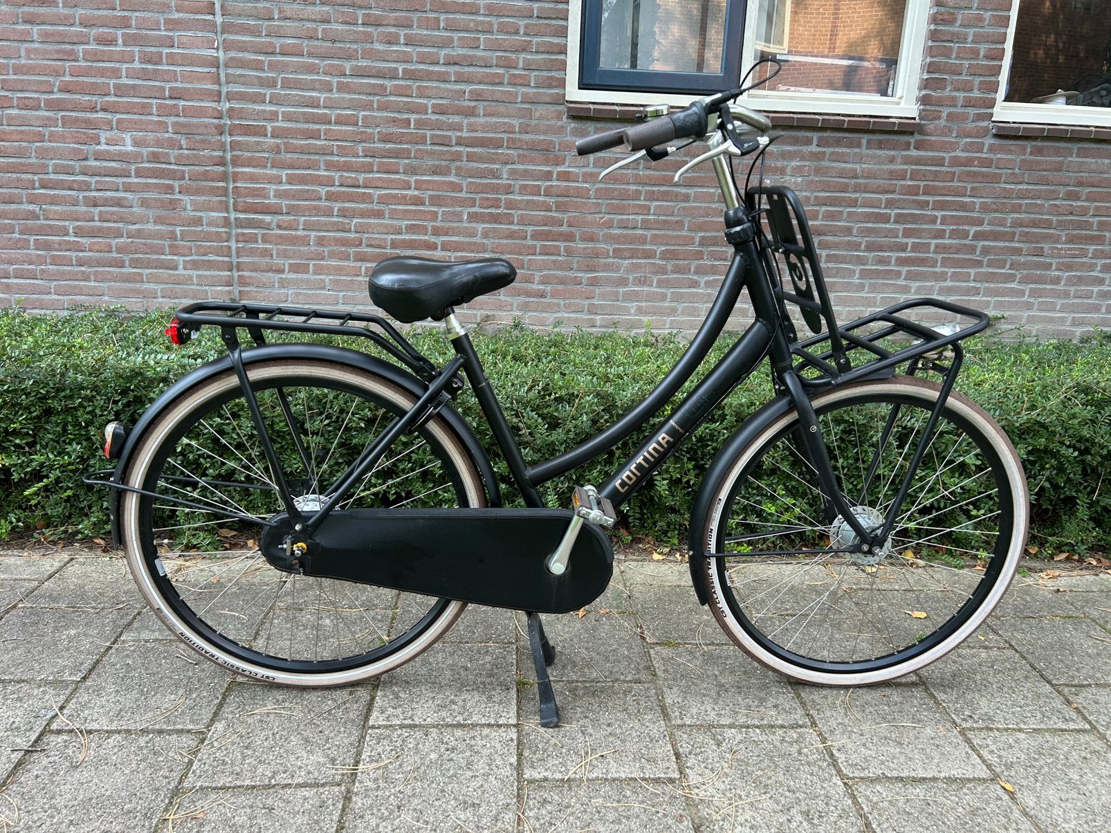 Cortina U4 Zwart 28 inch 50 cm Nexus 7 trommelrem I.Z.G.S, 50 tot 53 cm, Ophalen, Zo goed als nieuw, Versnellingen