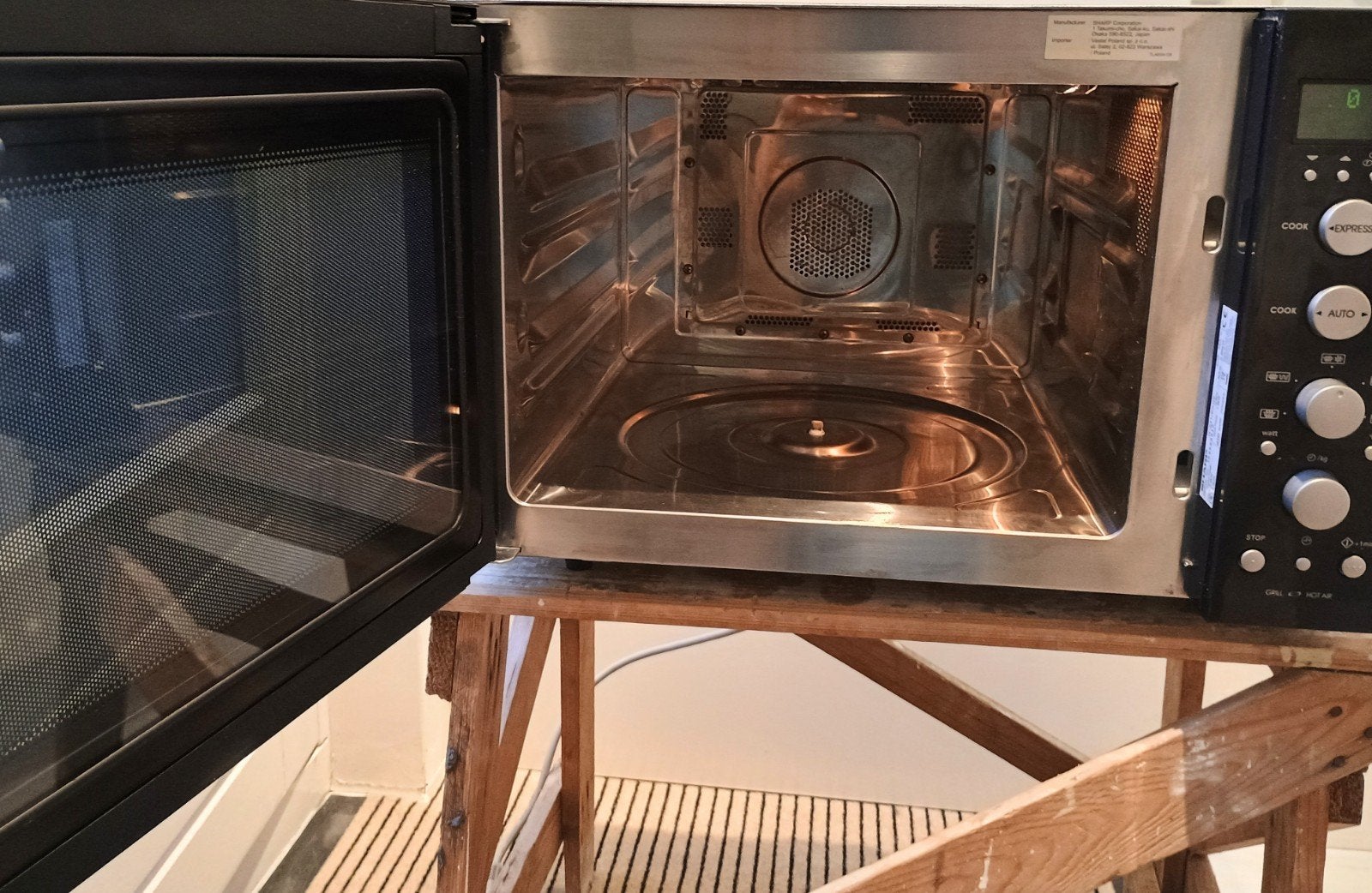 Sharp vrijst. combimagnetron hetelucht grill R-931(BK)W 2019, Witgoed en Apparatuur, Combimagnetron, Gebruikt, Verzenden, .