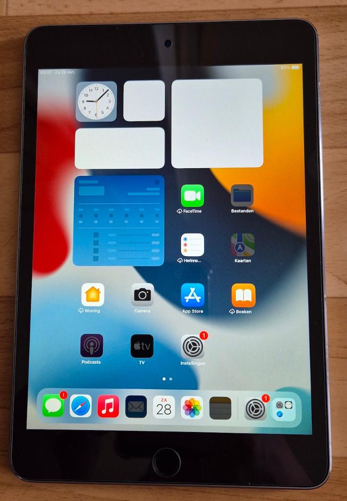 Ipad 4 mini 128GB Zwart (Model A1538)., Computers en Software, Apple iPads, Gebruikt, Apple iPad, Zwart, 8 inch