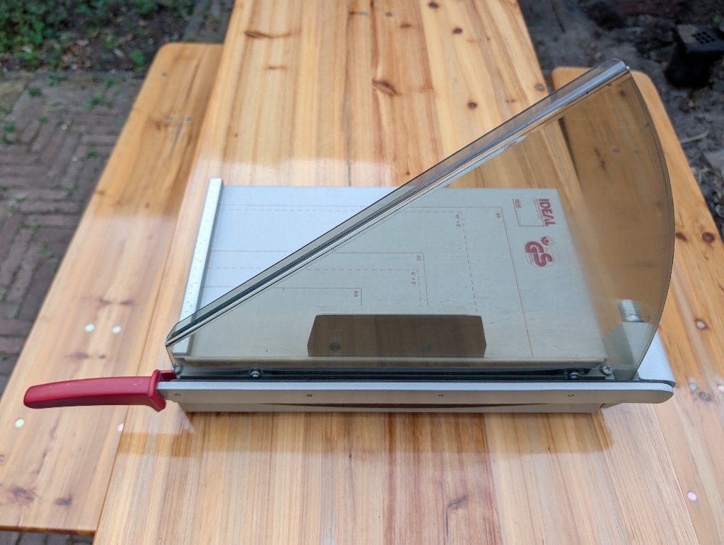 IDEAL 1035 Professionele Papiersnijmachine / Guillotine (A4), Diversen, Papierwaren, Ophalen, Gebruikt
