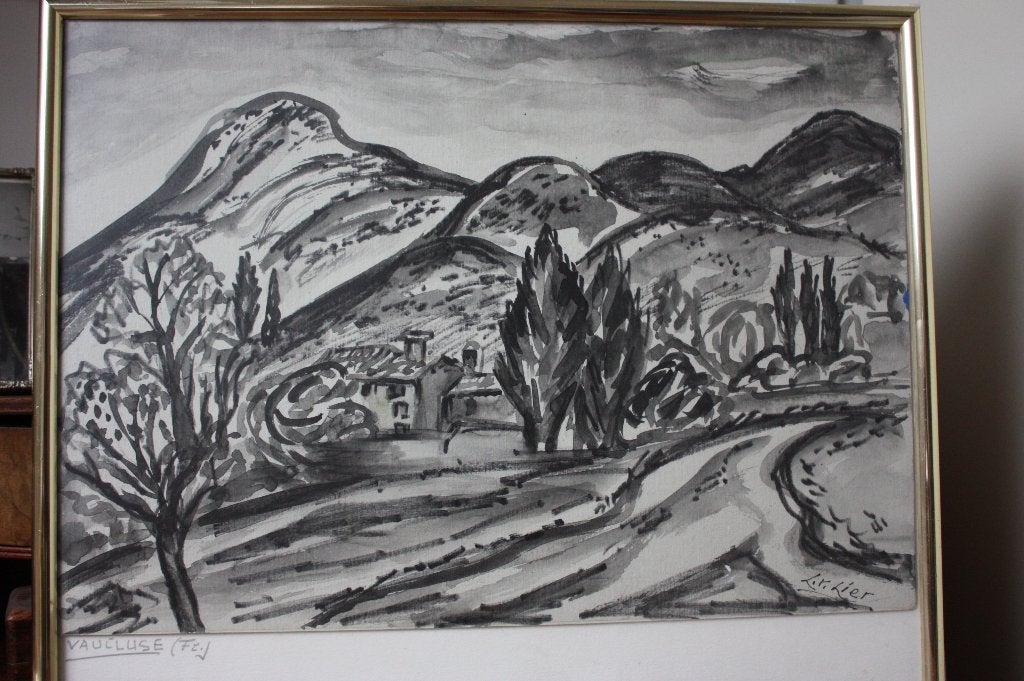 Schilderij Vaucluse Frankrijk - schilder Leendert van Lier, Ophalen of Verzenden
