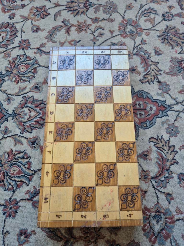 Houten schaakspel compleet, Ophalen