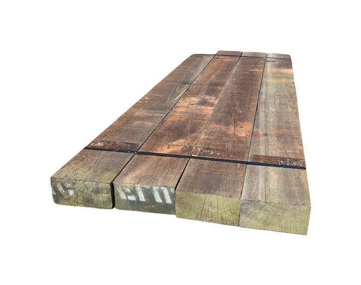 4 Hardhouten balken 10.0x20.0 cm / 2.5 m lang - nr: HB60