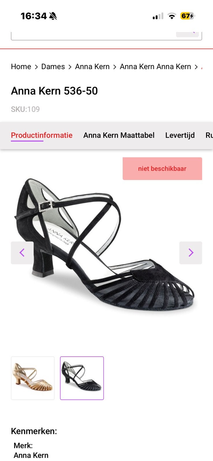 Latin Dance Dames schoenen Anna Kern Maat 36 Zwart, Sport en Fitness, Dansen, Ophalen of Verzenden, Zo goed als nieuw, Schoenen