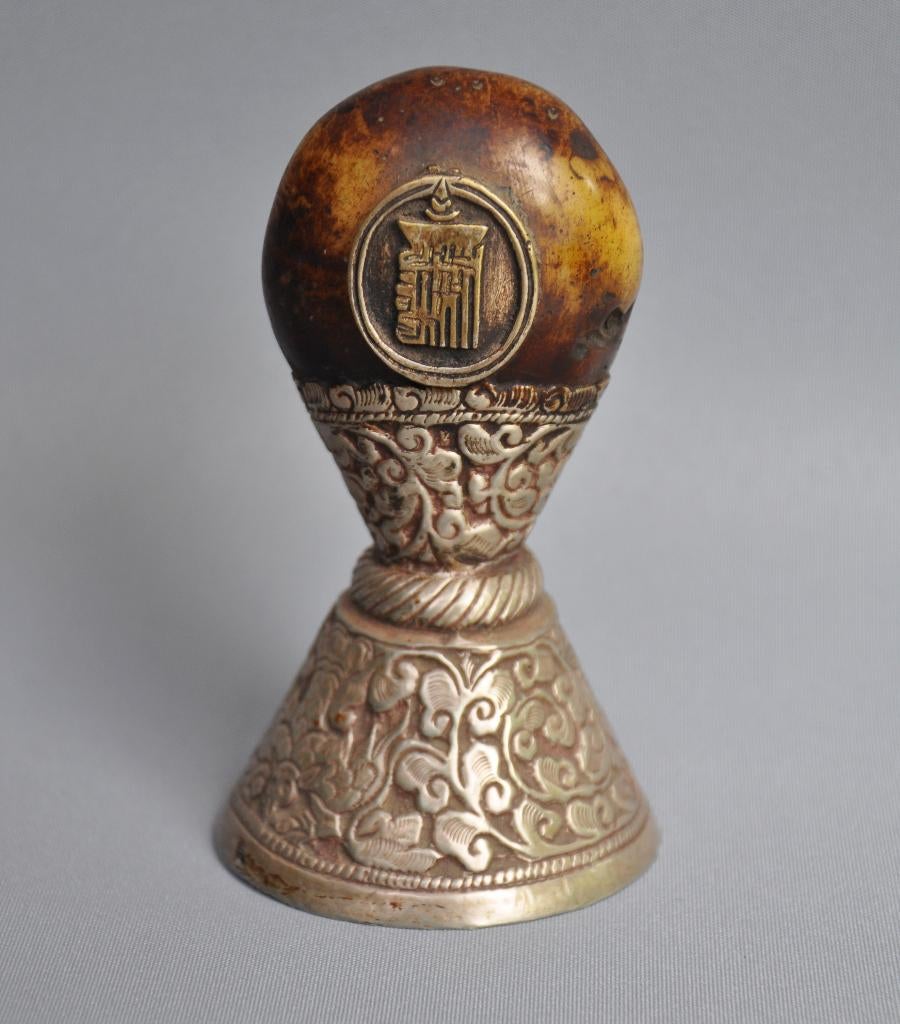 Tibetaanse Handstempel -Kálachakra & Oneindige Knoop -Nepal, Ophalen of Verzenden