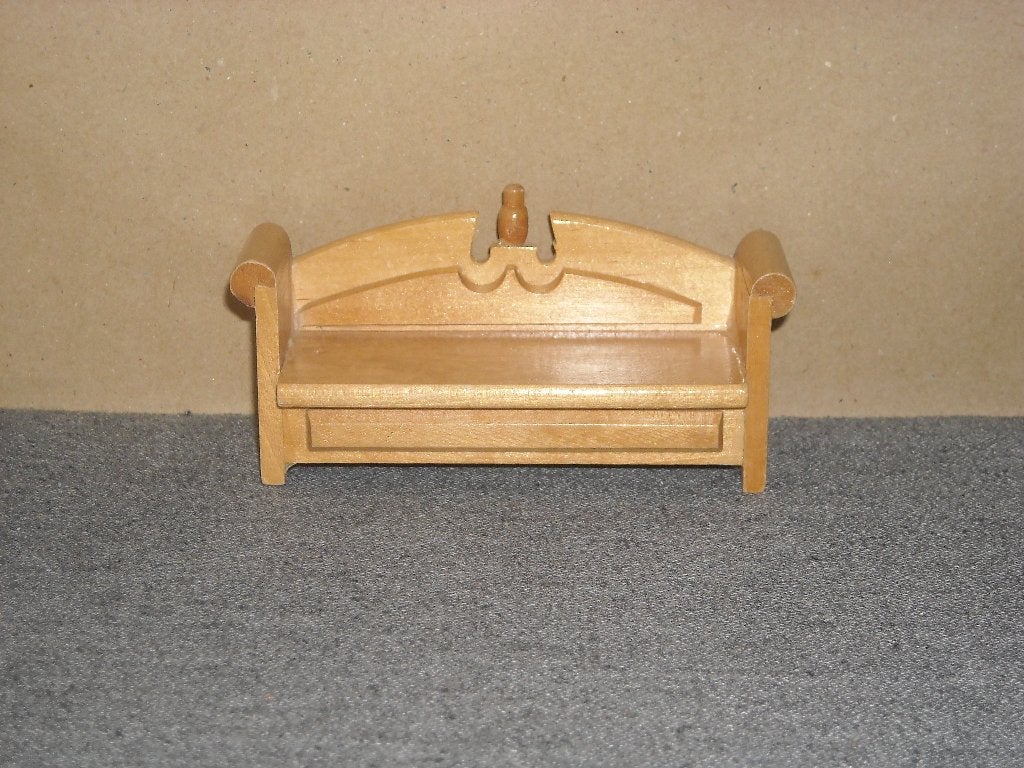 Lundby houten bank, Ophalen of Verzenden, Gebruikt, Poppenhuis