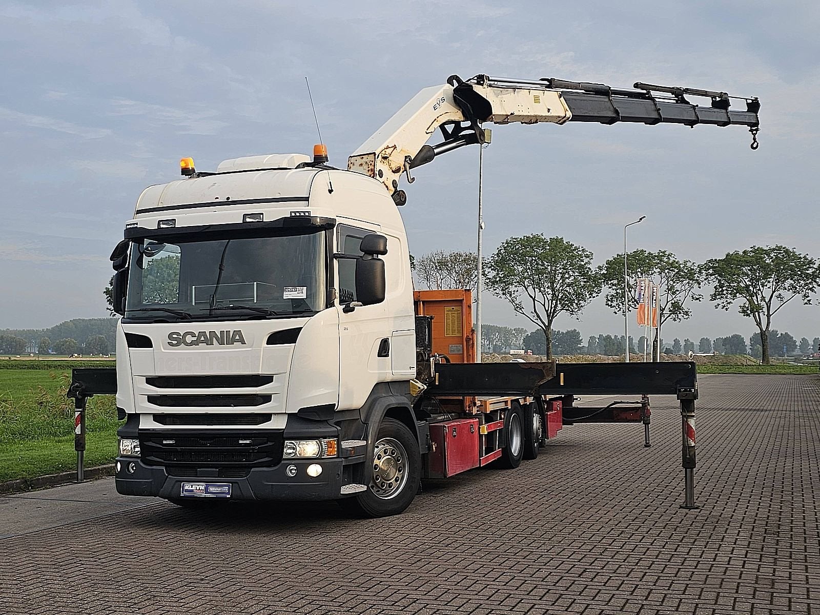 SCANIA R450 hmf 5020, Automaat, Scania, Wit, Bedrijf