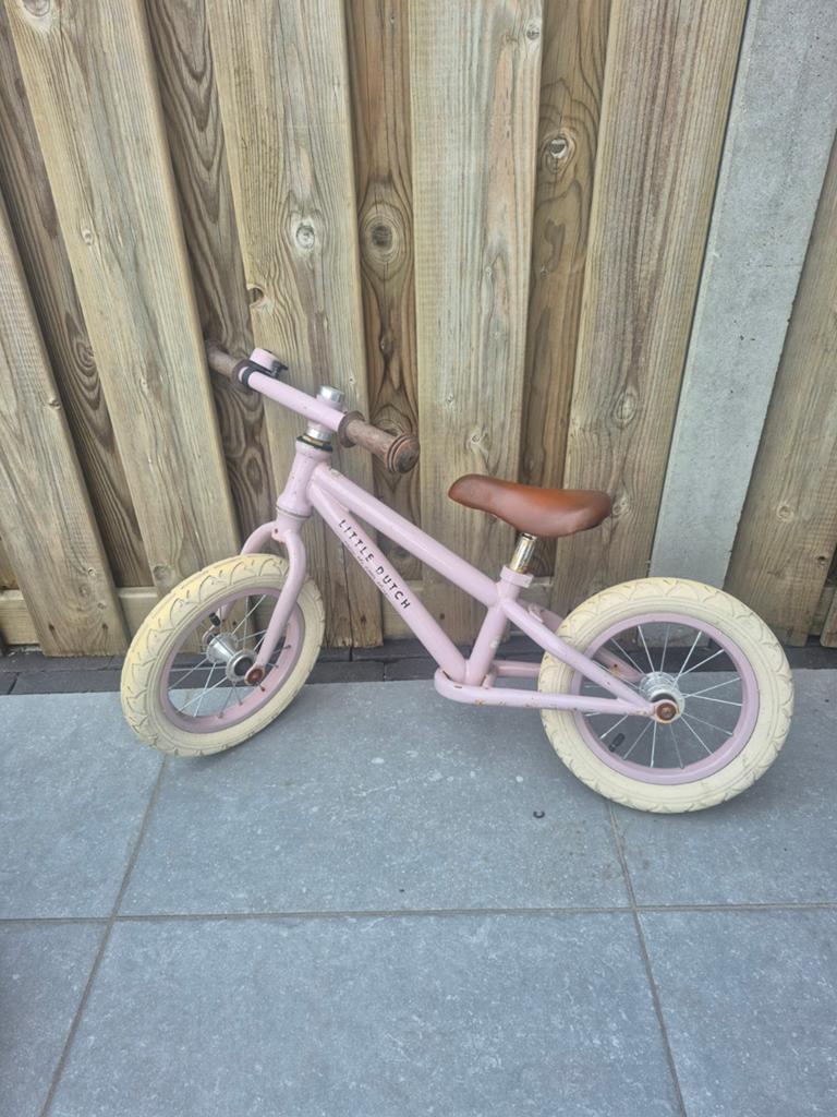 Little Dutch loopfiets roze, Ophalen