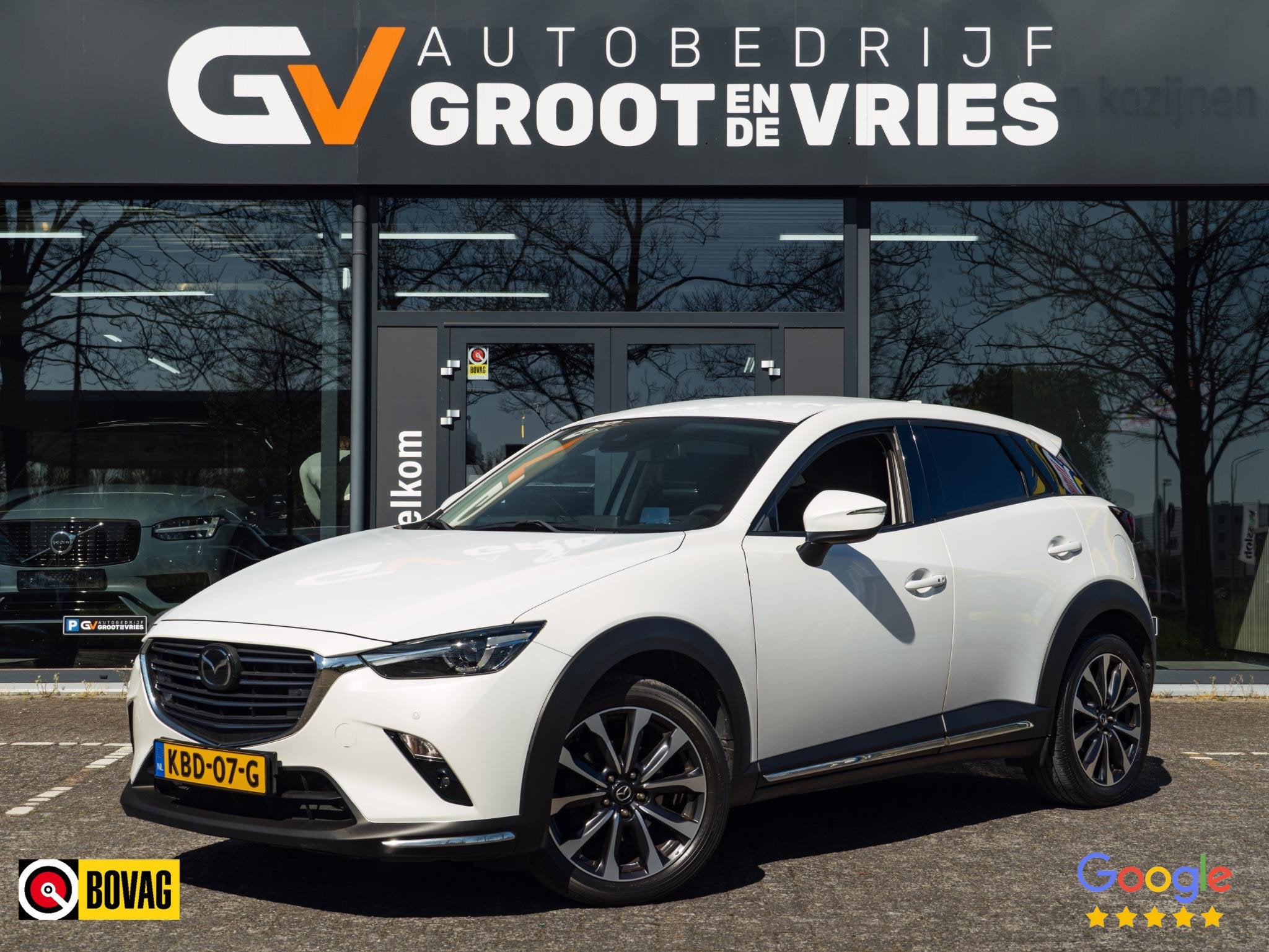Mazda CX-3 2.0 SkyActiv-G 120 GT-M|CarPlay|Camera|Half leder, Auto's, 1998 cc, Stof, Gebruikt, 4 cilinders