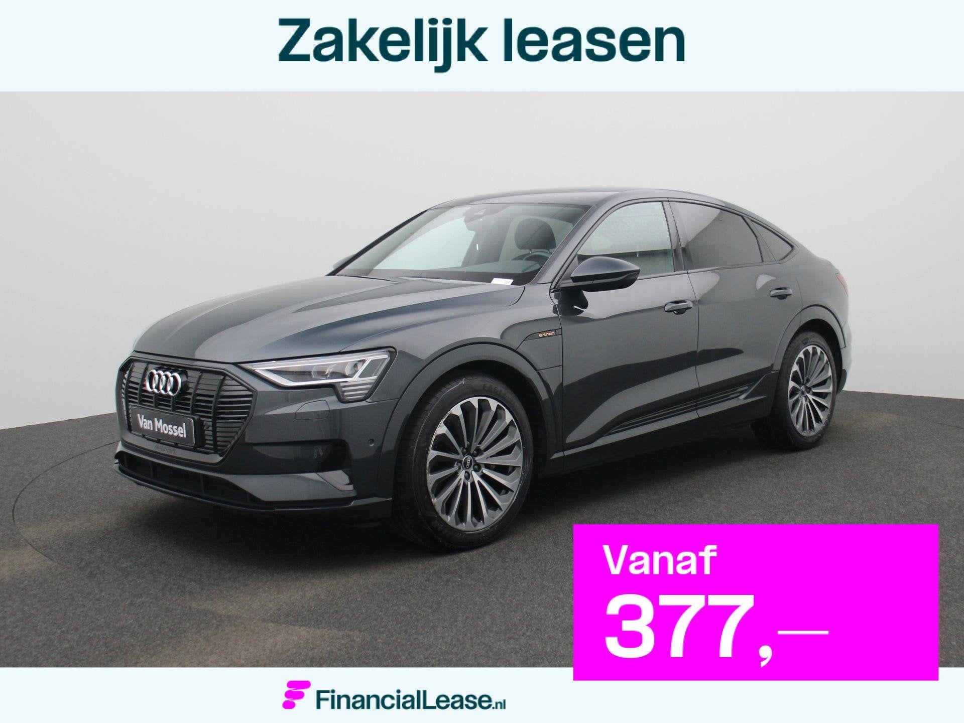 Audi e-tron Sportback 55 quattro Business edition 95 kWh | C, Automaat, 12 maanden, Stof, Zwart