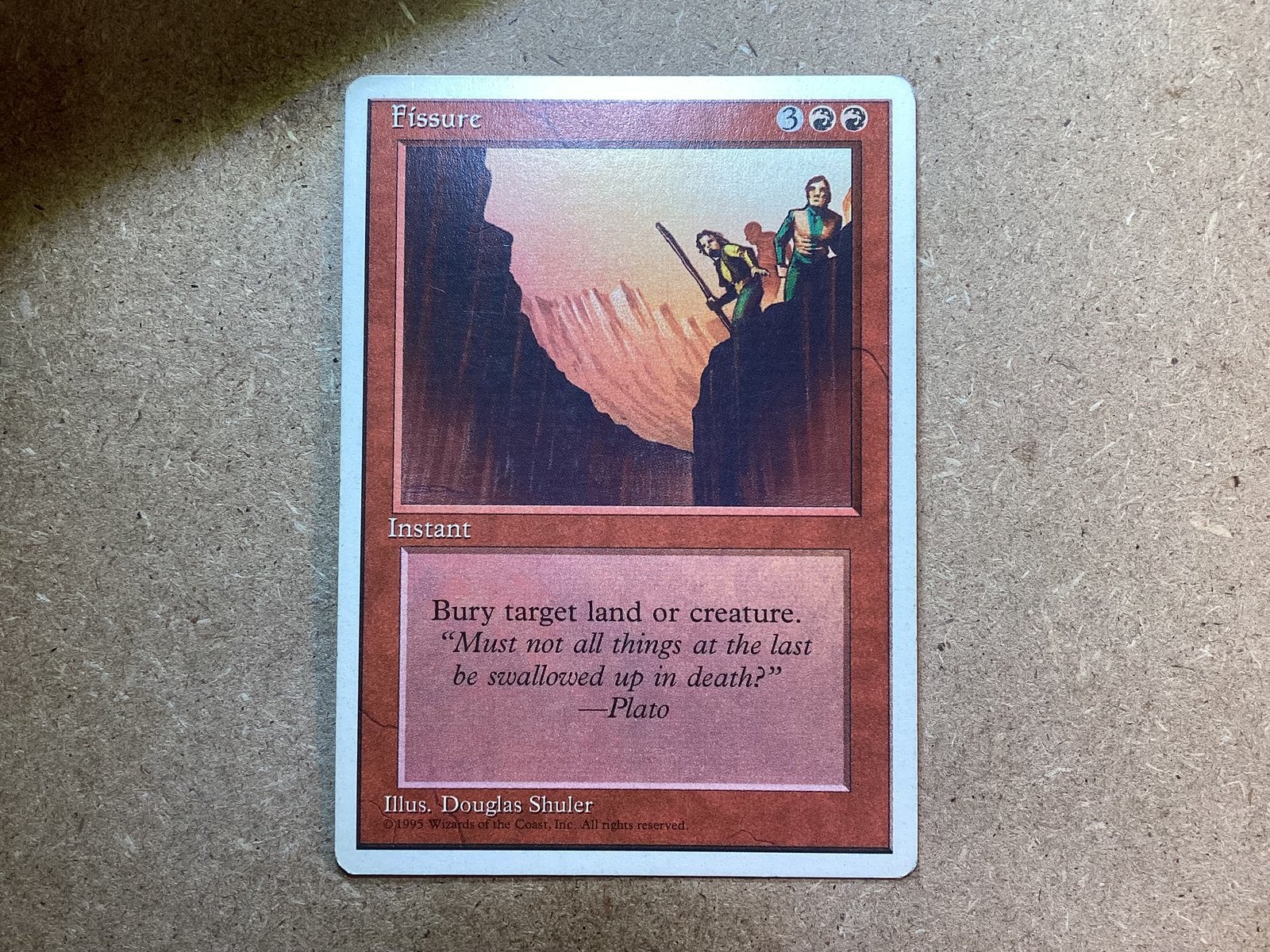 1x Fissure (Light Played), Ophalen of Verzenden, Gebruikt, Losse kaart