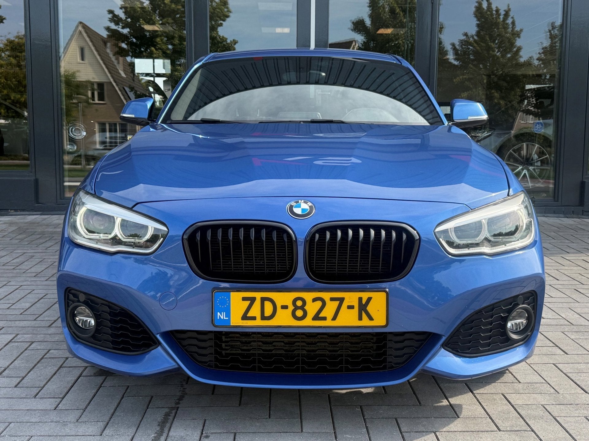 BMW 1-serie 118i Edition M Sport Led Leder Carplay Pdc, 1-Serie, Blauw, Leder, Bedrijf