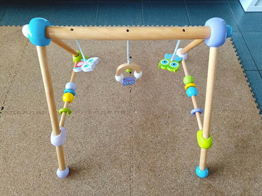 Houten babygym van Bieco, Kinderen en Baby's, Speelgoed | Buiten | Speeltoestellen, Ophalen, Gebruikt, Overige typen