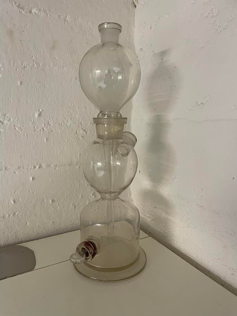 Natuur/scheikunde glas: toestel van Kipp, Ophalen of Verzenden